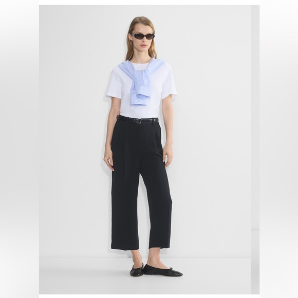 ARITZIA WILFRED EFFORTLESS PANT CROPPED - CREPETTE - Picture 1 of 9